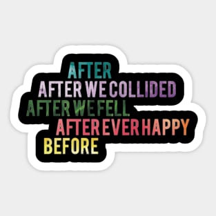 AFTER SERIES Sticker